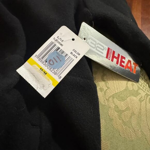 32 Degrees Fleece Half-Snap Pullover Top in Black Size M New with Tag TL2FCF63ME - Picture 6 of 7